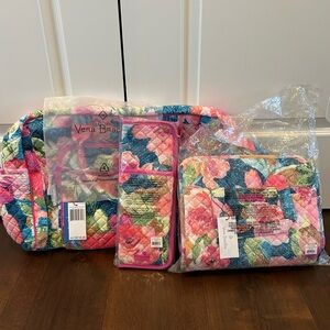 Vera Bradley Quilted Bag Collection - 3 pc.